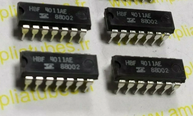 4 Pièces HBF4011 AE 87509 14 Broches SGS - ATES - Ouvert Pour Photo, Neuf
