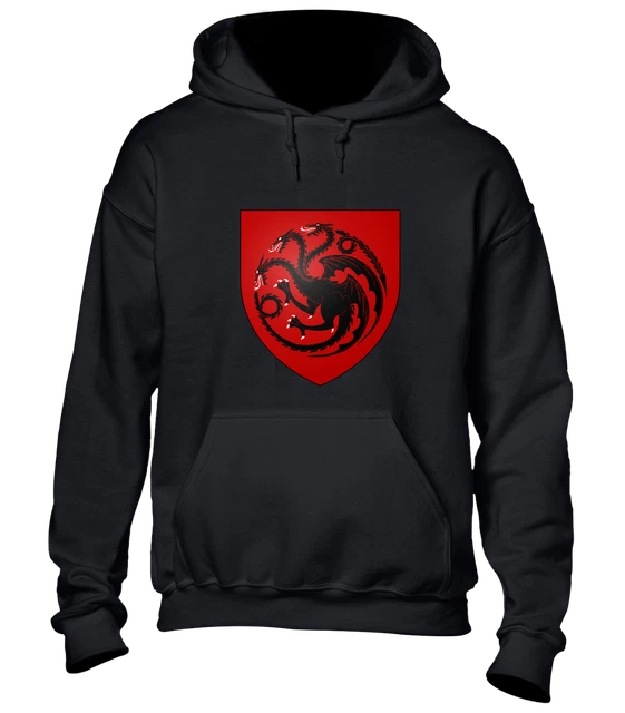 TARGARYEN SHIELD HOODY Hoodie House of the Dragon Game of Thrones Cool