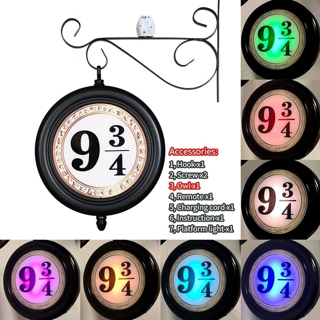 Owl Double-Sided Illuminated 9 ¾ Sign Decorative Light Wall Lamp Night Lights