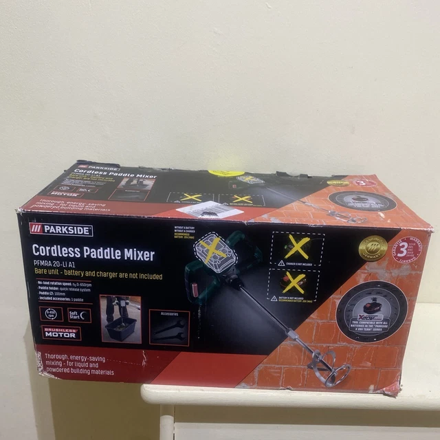 PARKSIDE CORDLESS PADDLE Mixer PFMR 20 Li A1 Mixing 138mm Bare Unit