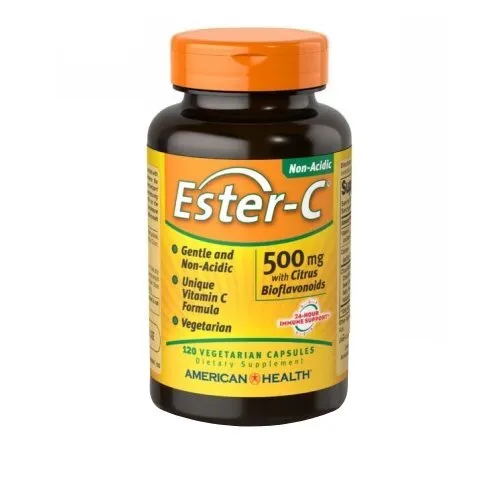 Ester-C Avec Agrume Bioflavonoïdes 500 MG 120 Vegicaps Par American Health