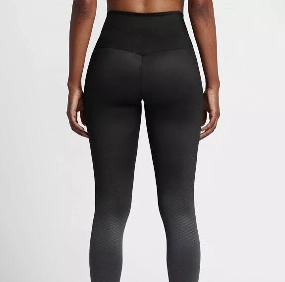 Nike Zonal Strength Black /Grey Sculpt High Rise Leggings RRP £130, Size XS