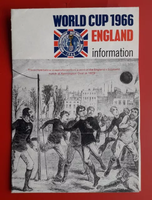 1966 Football World Cup England - Information leaflet with Season Ticket prices