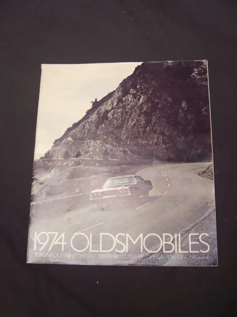 1974 Oldsmobile Dealer Sales Brochure 48 Pages Cutlass Omega 88 98 Toronado Nice