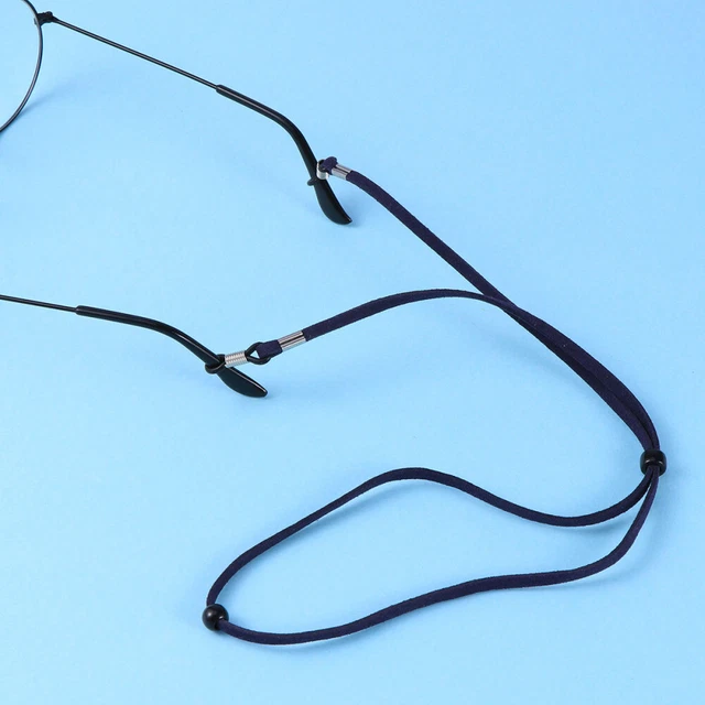 Gafas de cuero cuerda antideslizante decoración soporte para gafas cuerda para mujer dama