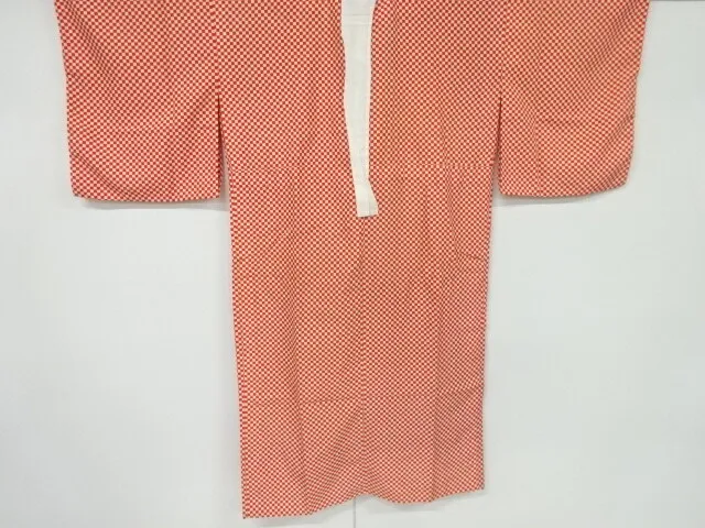 6773807: Japanese Kimono / Vintage Hitoe Juban / Checkered