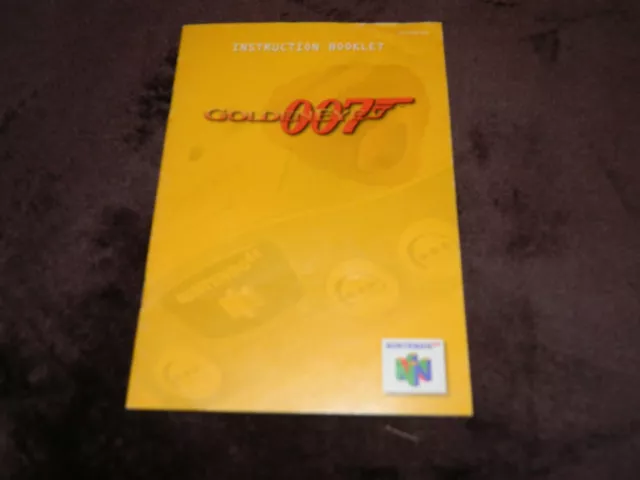 Nintendo 64 N64 Goldeneye 007 Instruction Manual ONLY