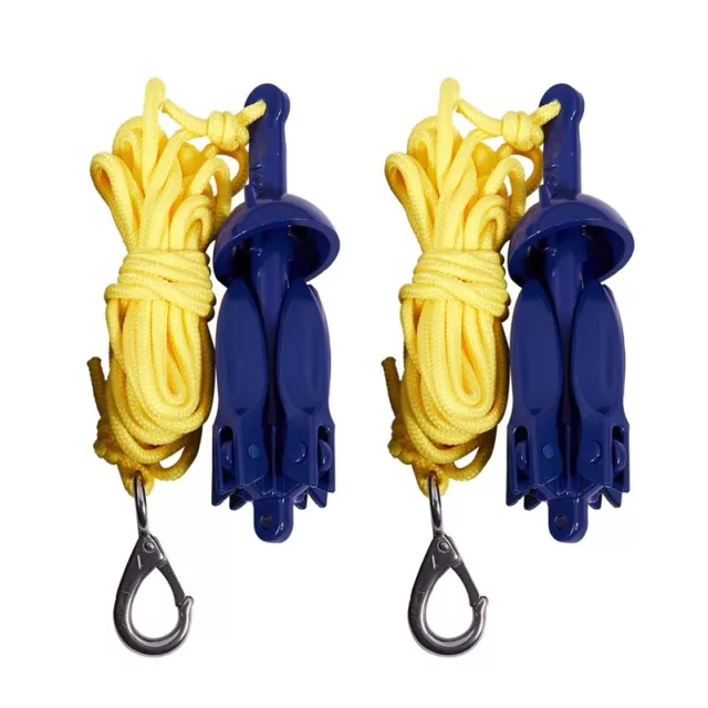 2X 4-  Boats Folding Anchor Small Boat Anchor Marine Rope Kit for5946