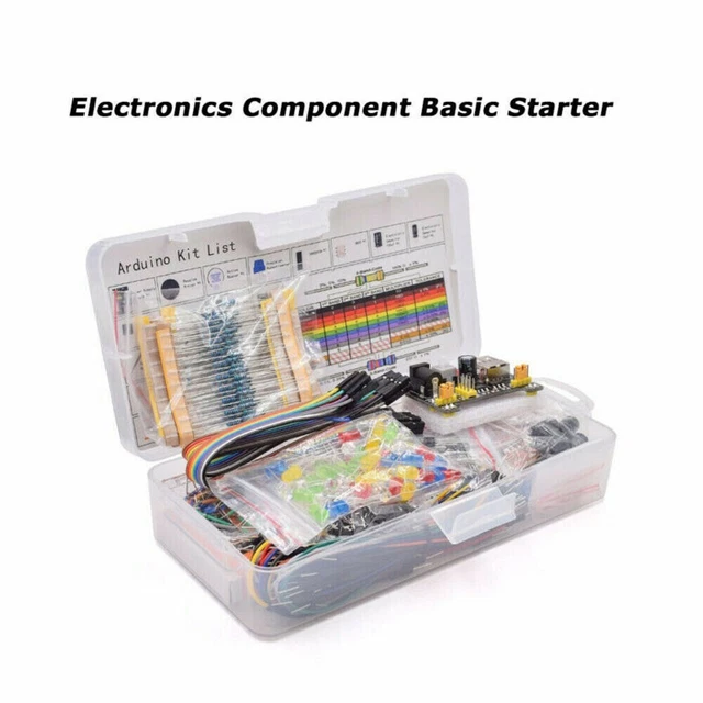 Starter Kit Completo per Componenti Elettronici con Pane e Alimentatore
