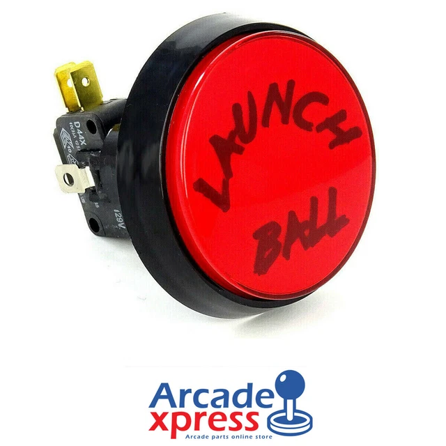 BOTON LAUNCH BALL Iluminado LED Pinball 44mm Iluminated LED Button Flipper Vpin EUR 5,99