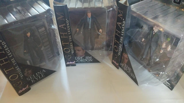Gotham 7" Actions Figures Complete Set - Jim Gordon, Selina Kyle, & The Penguin