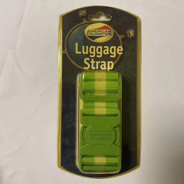 NEW - American Tourister Luggage Strap - Green - Fits Suitcases Up To 72” Around