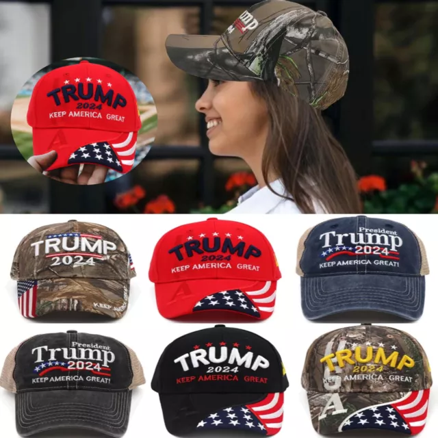 Donald Trump Hat 2024 MAGA Keep America Great Camo Hat Adjustable