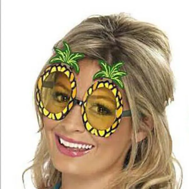 Divertenti occhiali da sole tropicali hawaiani occhiali da spiaggia occhiali da sole costume da festa. $v