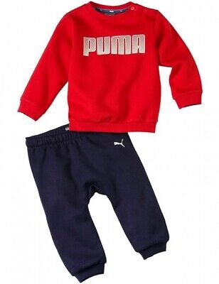 Infants Puma Red/Navy Fleece Tracksuit 12-18 Months