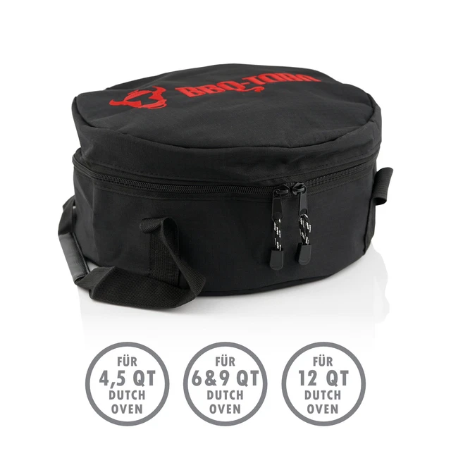 BBQ-Toro Dutch Oven Tragetasche für Gusseisen Topf Aufbewahrungstasche | schwarz