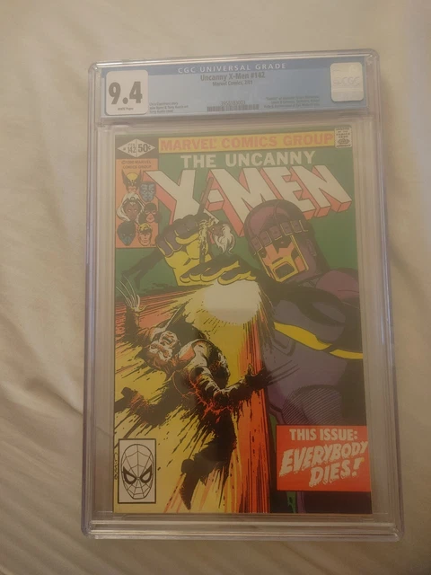 Uncanny X-Men #142 CGC 9.4 Vol 1 Amazing Book! 1981 Days of Future Past Part 2