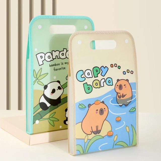 CARTOON TEST PAPER Storage Folder Capybara File Organizer Cute ...
