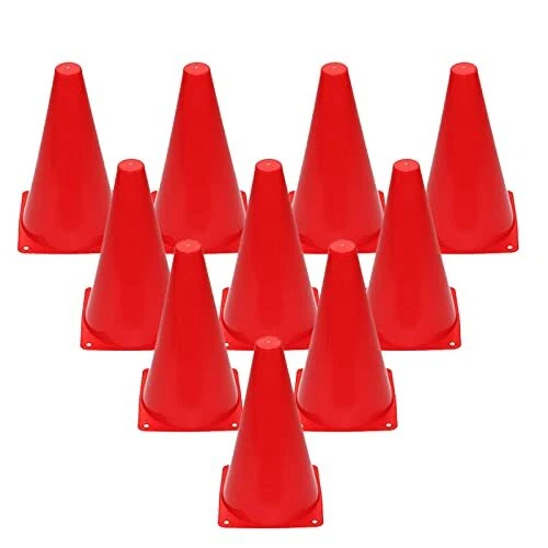 Lot De 24 Plots D'entraînement CARTMAN - 7 Pouces (18 Cm) En Plastique Pour Foot, Sport