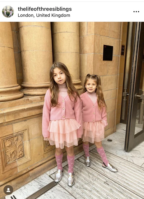 ragazze zara set outfit gonna maglione e cardigan adatto età 6