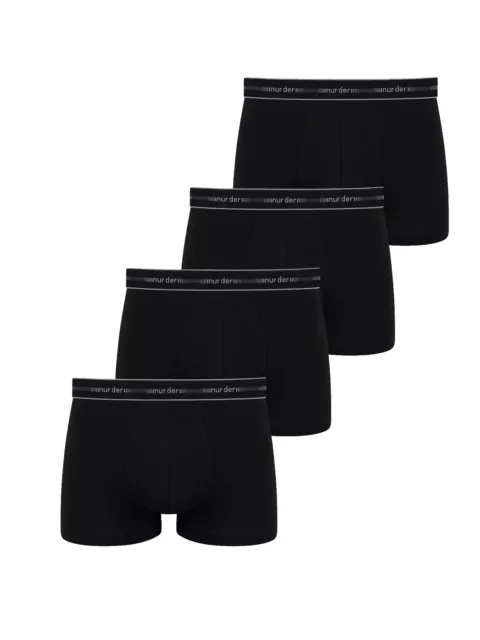 NUR DER Herren Retro Boxer 4-Pack 3D-Flex Classic Retroshorts Trunks Boxershorts