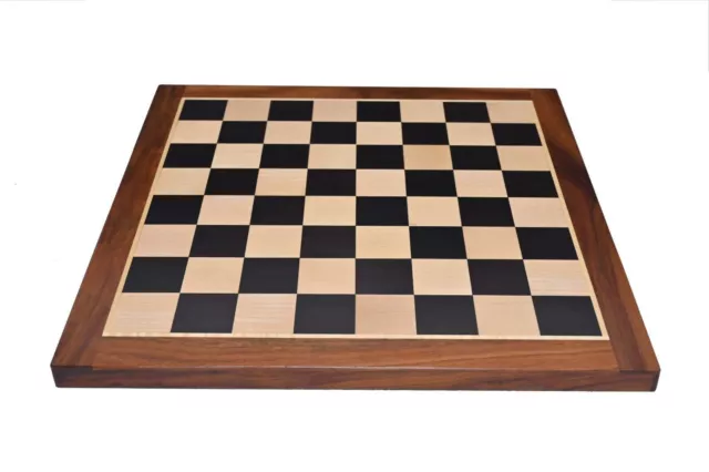 Planche de jeu d'échecs en bois d'ébène de 21" | Carré en bois d'ébène...
