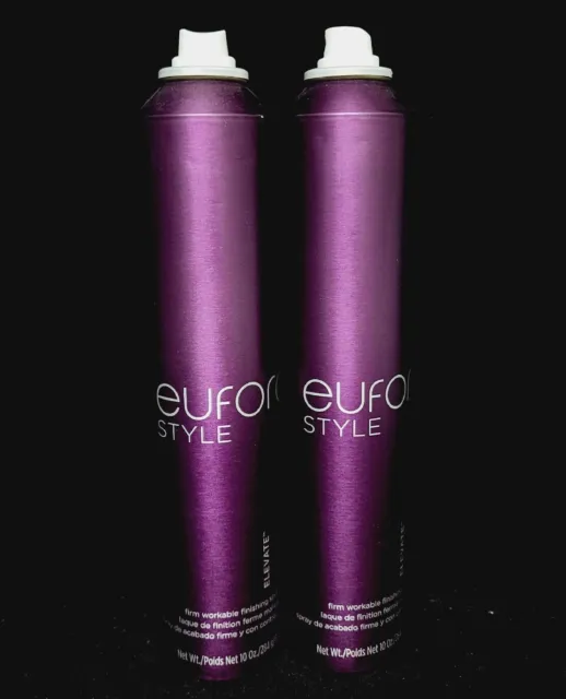 (paquete de 2) Spray para el cabello con acabado firme Eufora Style Elevate, 10 oz *LEER*