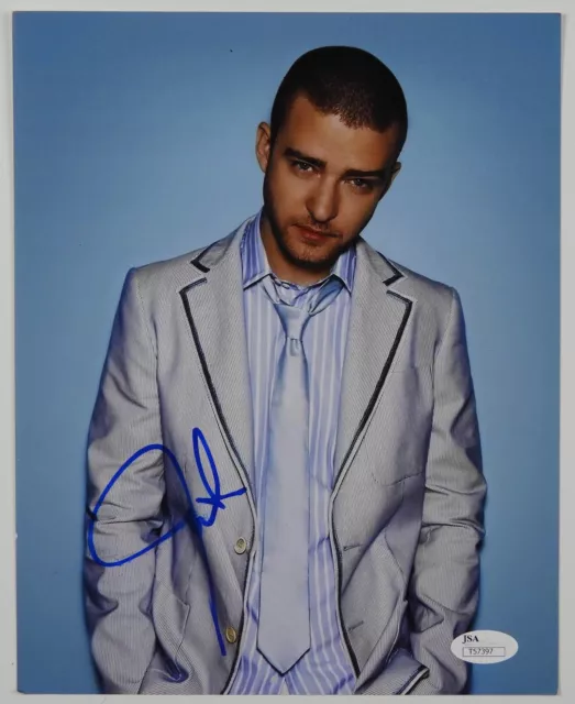 Justin Timberlake Autograph Signed Autograph Photo 8 x 10 JSA COA