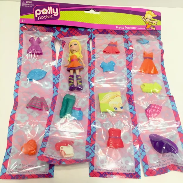 Sealed Polly Pocket Pretty Packets Fashions 2010 Set T7101 P8238