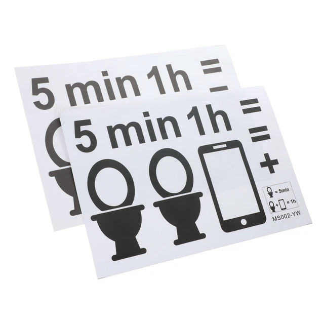 Adesivi Divertenti Per WC - 6 Fogli Rimovibili Impermeabili Per Bagno E Cucina - Foto 8