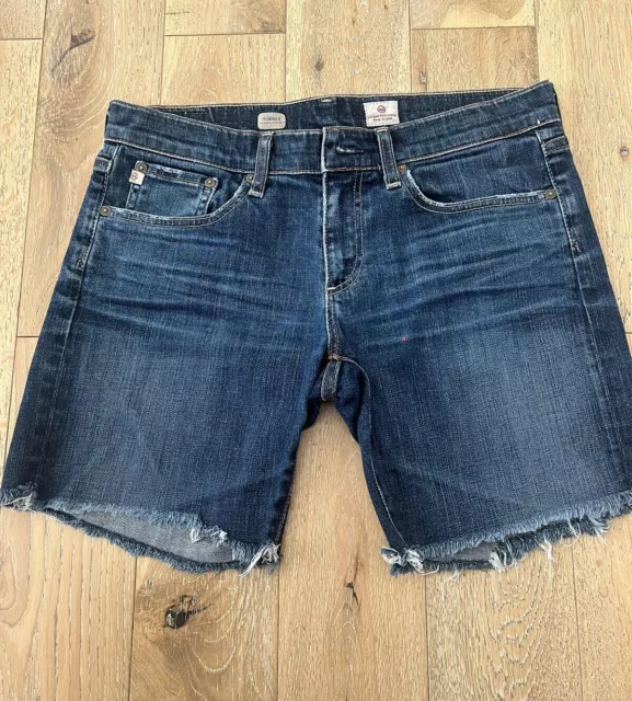 Adriano Goldschmied AG tomboy relaxes straight denim cutoff shorts size 29