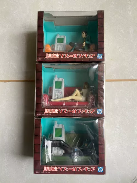 Lot 3 figurines Vintage Lupin The Third 3rd (banpresto 2002) lupin jigen fujiko