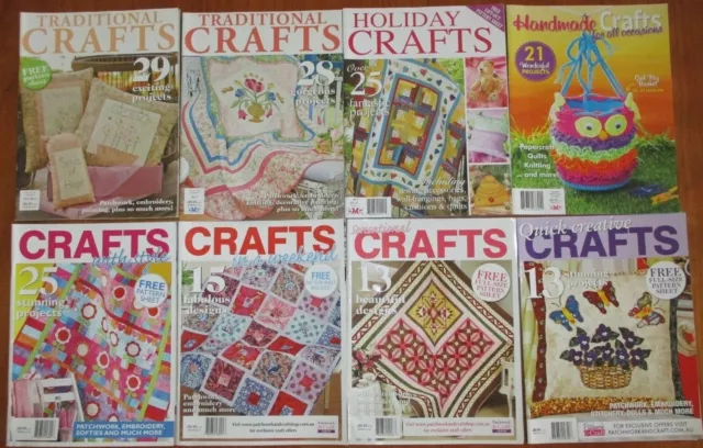 Bulk CRAFT CRAFTS Magazines Traditional Holiday Handmade Patterns Bags quilts