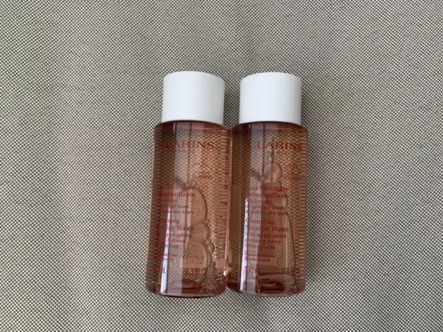 2 x Clarins Cleansing Micellar Water - Alpine Golden Gentian & Lemon Balm 100ml