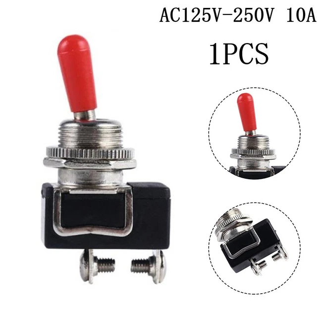 Alternare Interruttori 1000 Mω 125VAC/250VAC 2 Pins Dc 12V Resistente Mechanism