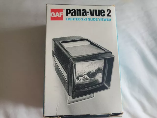 Vintage GAF Pana Vue 2 Slide Viewer Portable 2 X 2. 35mm, 126 Cartridge. #6562