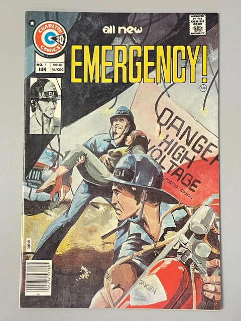 Charlton Comics EMERGENCY # 1 JOHN BYRNE BASED ON TV SERIES VF 1976 HIGH GRADE Charlton Comics EMERGENCY # 1 JOHN BYRNE BASED ON TV SERIES VF 1976 HIGH GRADE