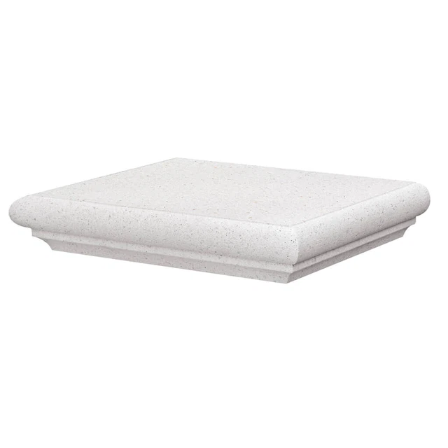 Testata terminale coprimuro elite in cemento levigato BIANCO mis.int.11,50x20cm Testata terminale coprimuro elite in cemento levigato BIANCO mis.int.11,50x20cm