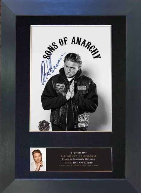 CHARLIE HUNNAM Signed Mounted Reproduction Autograph Photo Print A4 589