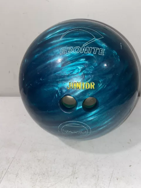 Vintage Ebonite Maxim Aqua Blue Swirl 13Lb bowling ball