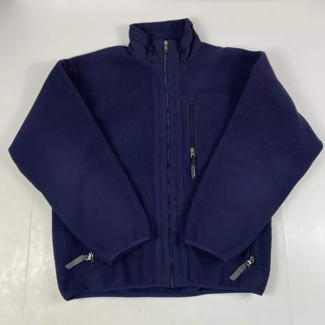 VINTAGE PATAGONIA JACKET Mens Medium Purple Synchilla Fleece Full Zip ...