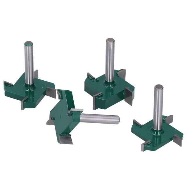 Router Bit Dark Green Durable Milling Cutter High Efficiency Carbon Steel