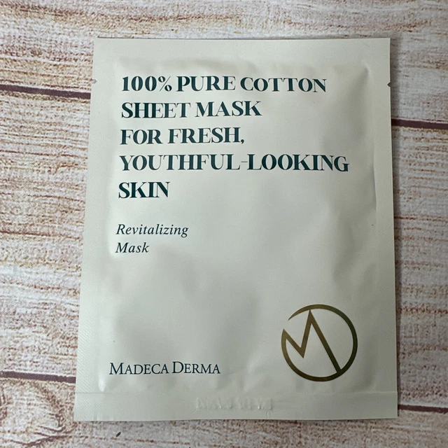 Madeca Derma 100% Pure Cotton Revitalizing Single Sheet Mask 09/2023 Firming