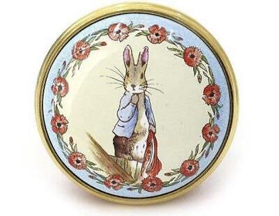 Halcyon Days Enamel Peter Rabbit Enamel Pill Trinket Box Beatrix Potter