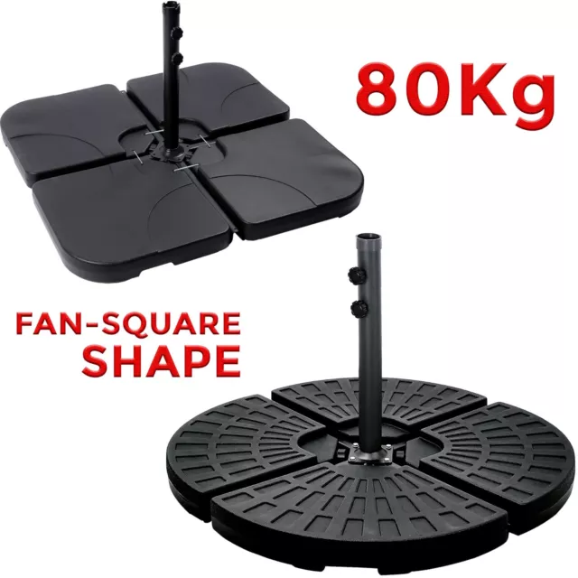 Set of 4 Outdoor Umbrella Cantilever Parasol Base Stand Sand Water Filled Weight