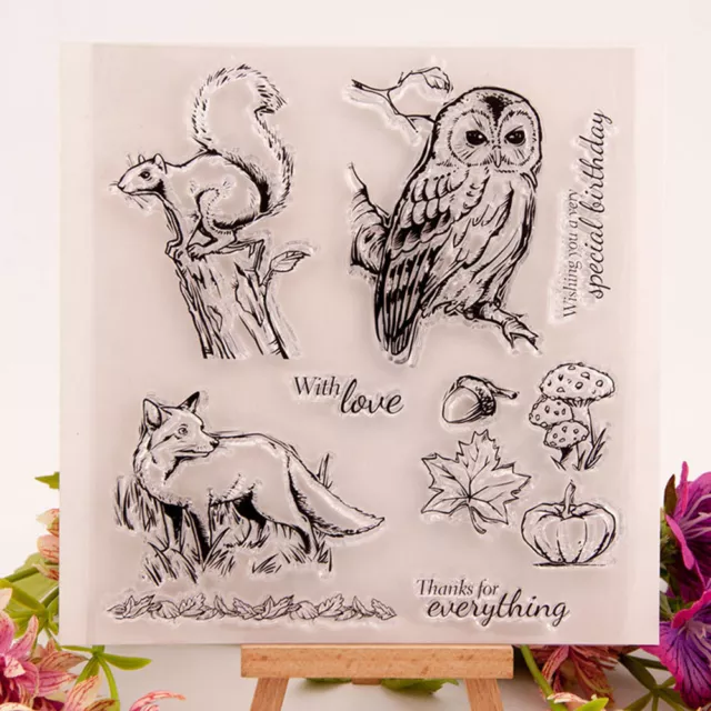 Aniamls Silicone Clear Stamp Scrapbooking Embossing Card Making Album Craft