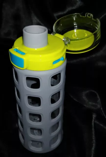 ELLO Drinking Bottle holds 16 oz. Push botton to open top with lock botton