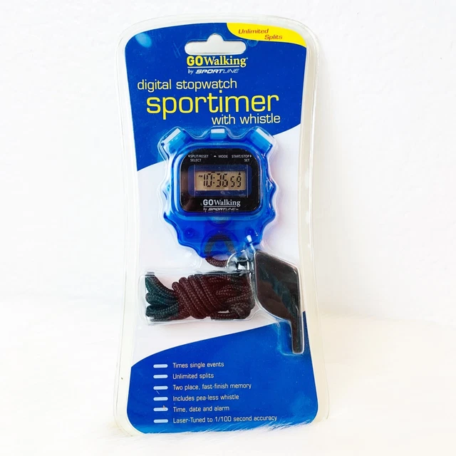 GO WALKING DIGITAL Stopwatch Sportimer by SportLine Whistle Unlimited