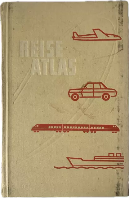 DDR originaler alter Reiseatlas, 1980, CSSR, Polen, EDSSR, Ungarn, Rumänien, Bul