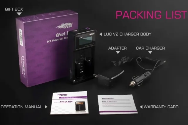 LUC V2 Charger with LCD Display Universal  Battery Charger